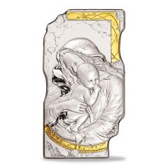 Pann. Affresco - ezüst plakett (Mária kis Jézussal)