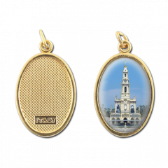 Aranyozott egyoldalas medál (Fatimai templom)