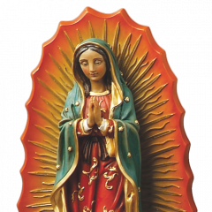 Műgyanta szobor (Guadalupe-i Szűzanya)