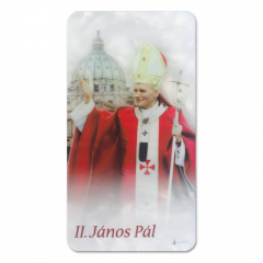 Gyöngyház plakett (Szent II. János Pál pápa)