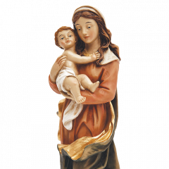 Műgyanta szobor (Mária kis Jézussal)