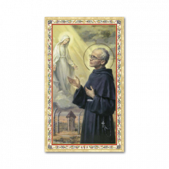 Szentkép aranyozott kerettel (Szent Maximilian Kolbe)