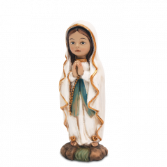 Műgyanta szobor - gyermek (Lourdes-i Szűzanya)