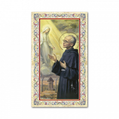 Szentkép aranyozott kerettel (Szent Maximilian Kolbe)