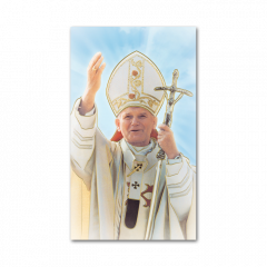 Aranyozott szentkép (Szent II. János Pál pápa)